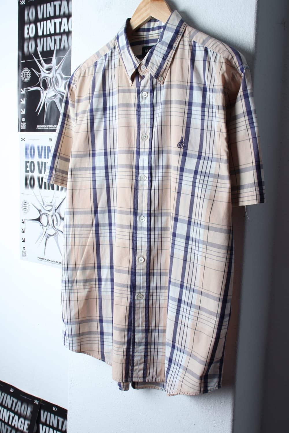 (L-XL) 빈폴 반팔 카라 티셔츠 90S 년대 셔츠 남방-H31376 상품이미지1