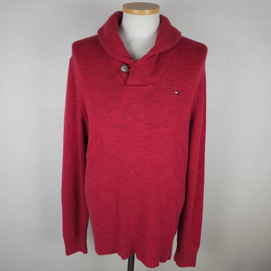 타미힐피거 카라 니트티 남자95사이즈  상품이미지1