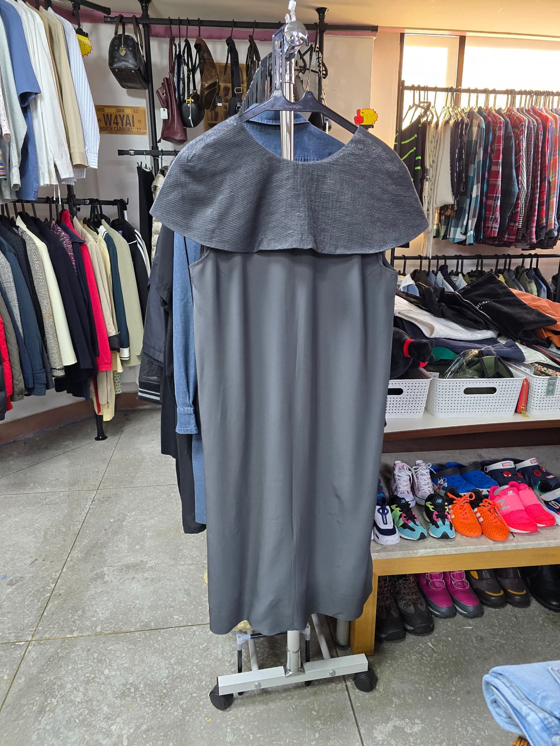 코스 V넥 반팔 롱원피스 (1240) 상품이미지2