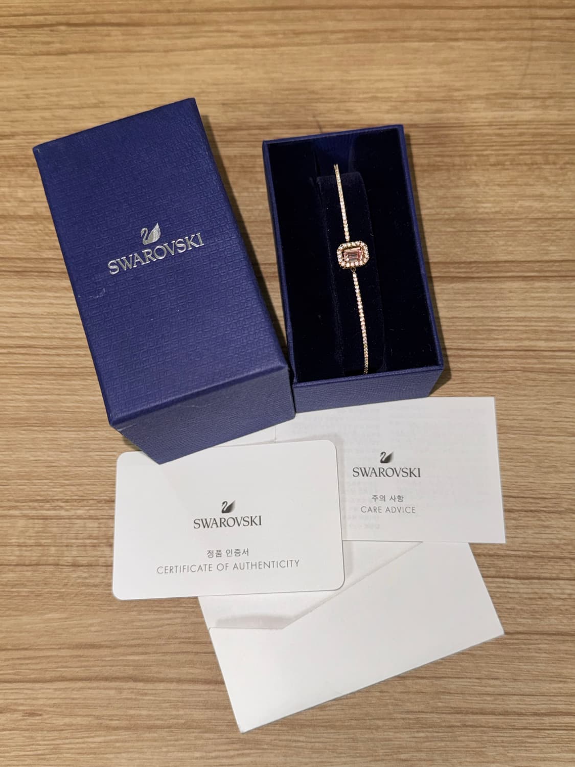 스와로브스키 로즈골드 팔찌 풀박스 상품이미지2