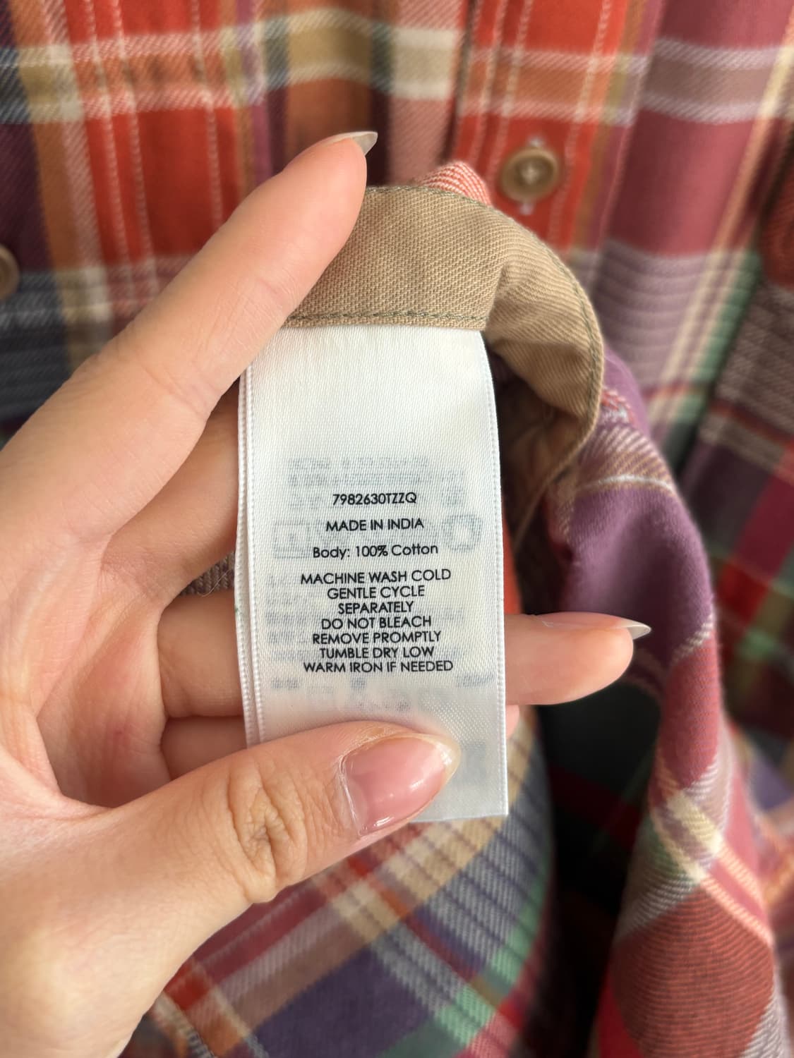  Polo 폴로 랄프로렌 체크 패턴 투포켓 견장버튼 코튼 셔츠  ﻿ 상품이미지7