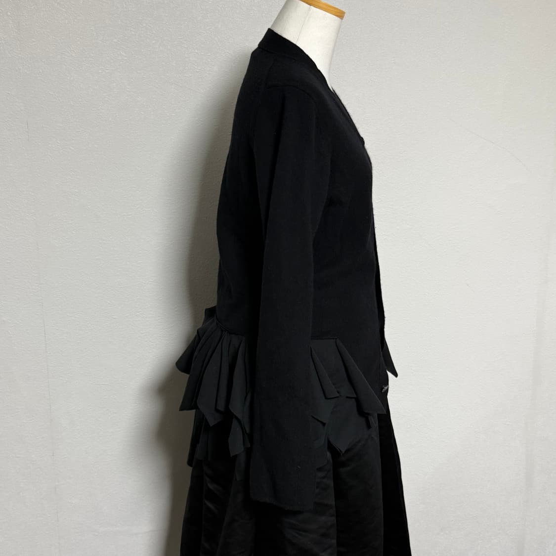 13aw 꼼데가르송 메인라인 폴리 프릴 레이어드 울 가디건 m 상품이미지2