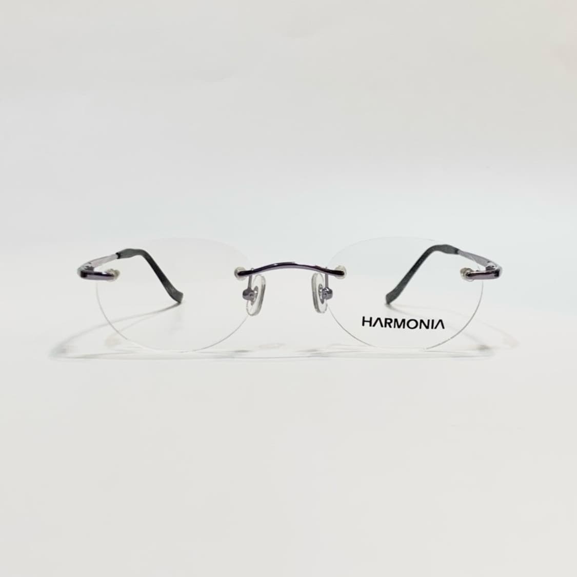 [픽키-674]  무테 타원형 안경 메탈 브릿지 블랙팁 초슬림 경량 상품이미지1