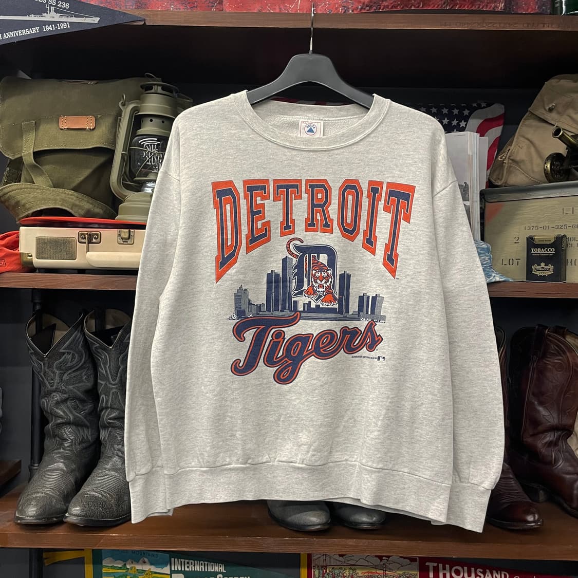 90s 델타 USA 디트로이트 타이거즈 MLB 맨투맨 스웻 셔츠 N114 상품이미지1