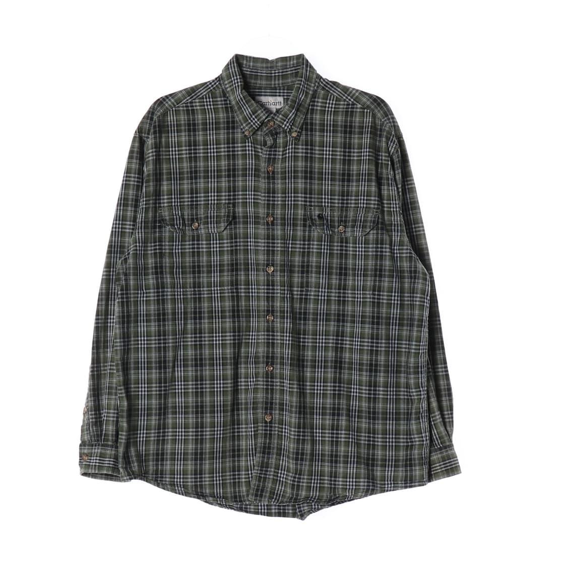 칼하트 체크 셔츠 그린 XL 상품이미지1