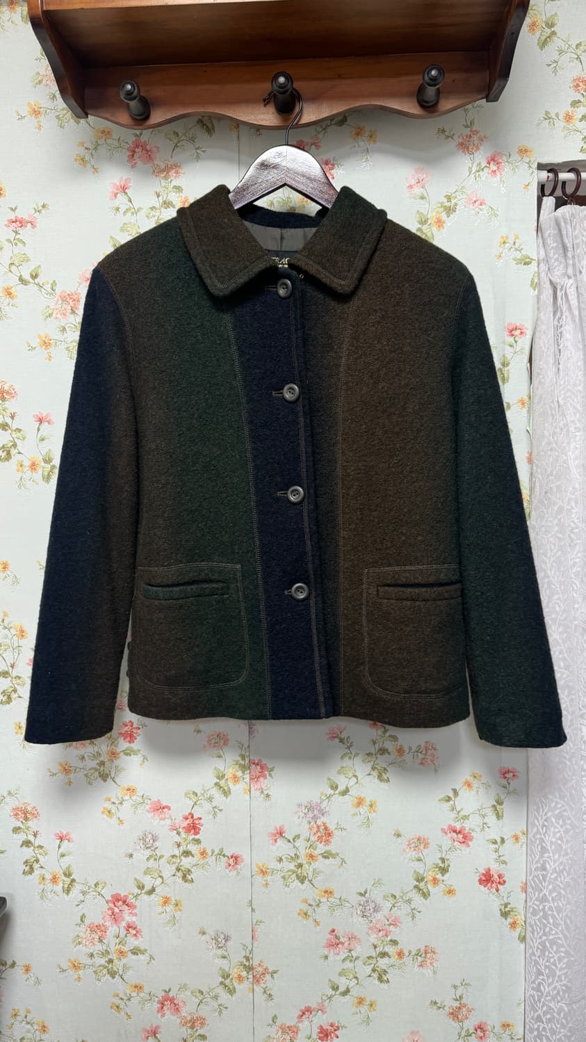 카라 그라데이션 하프 코트 상품이미지1