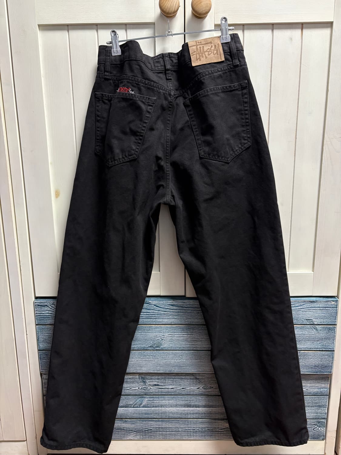 스투시 클래식 진 캔버스 블랙 32 사이즈 상품이미지3