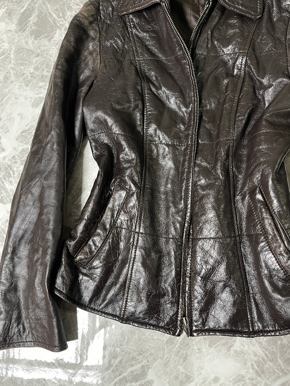 leather blouson 상품이미지3