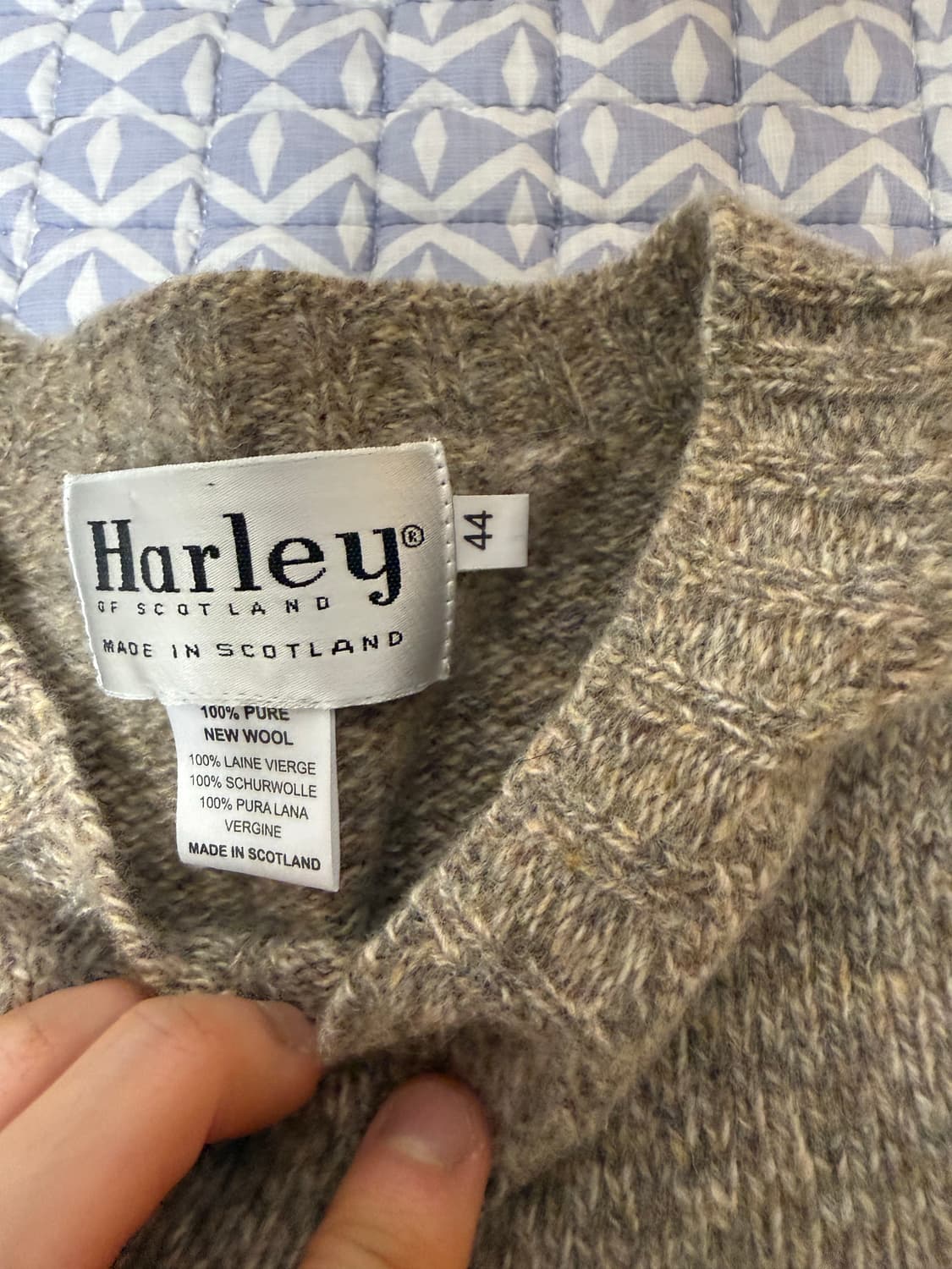 할리오브스코틀랜드 쉐기독 니트 머쉬룸 상품이미지2