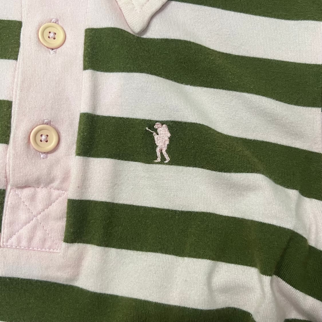 베이프 딸기말차 스트라이프 반팔 탑 상품이미지4