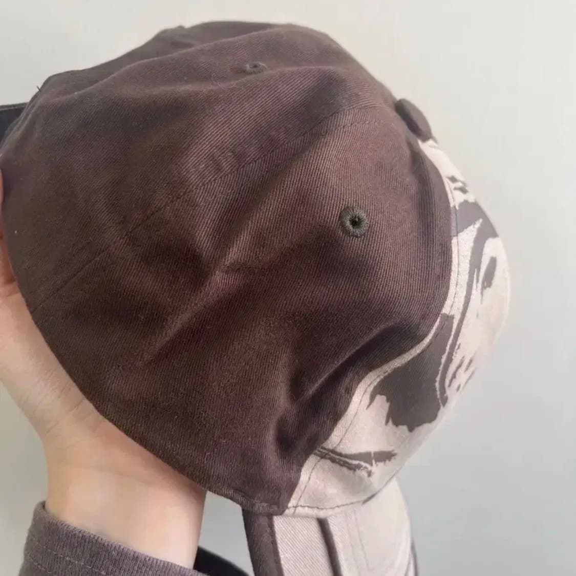빈티지 베이지 브라운 볼캡 상품이미지4