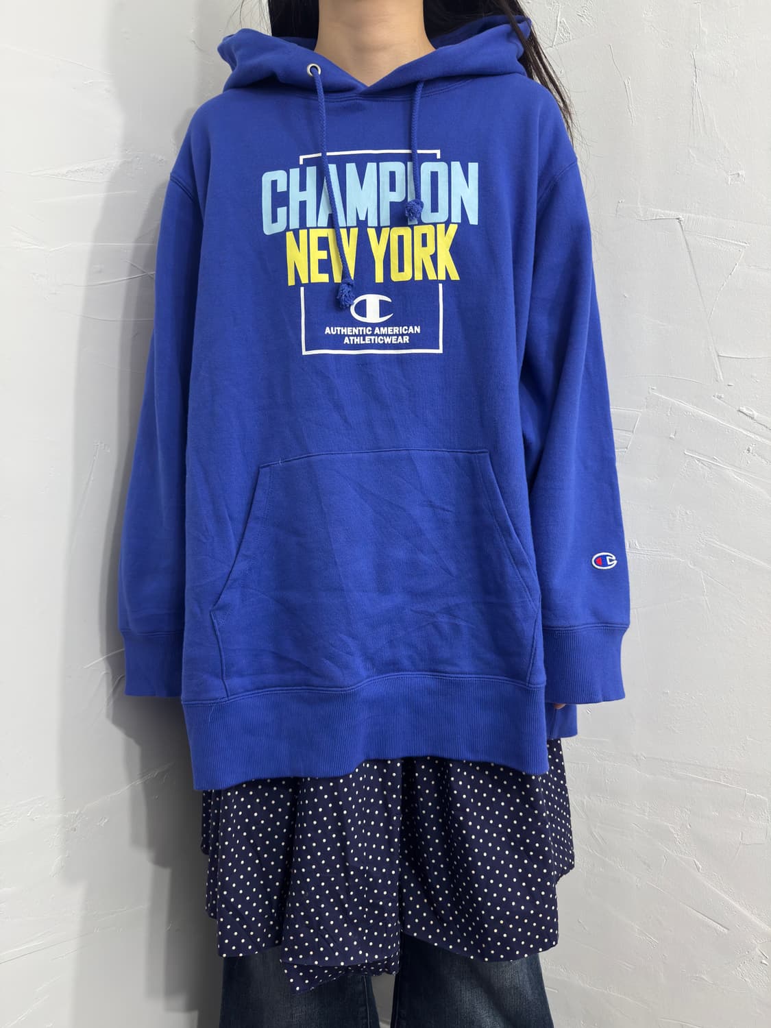 champion newyork printing hoodie 상품이미지1