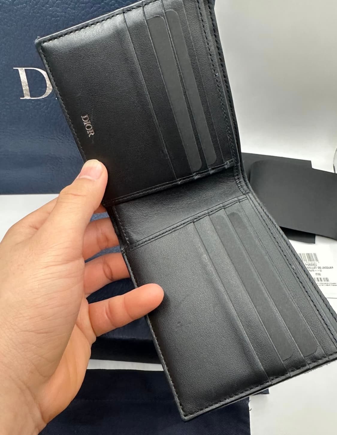 디올 오블리크 반지갑 블랙 상품이미지2