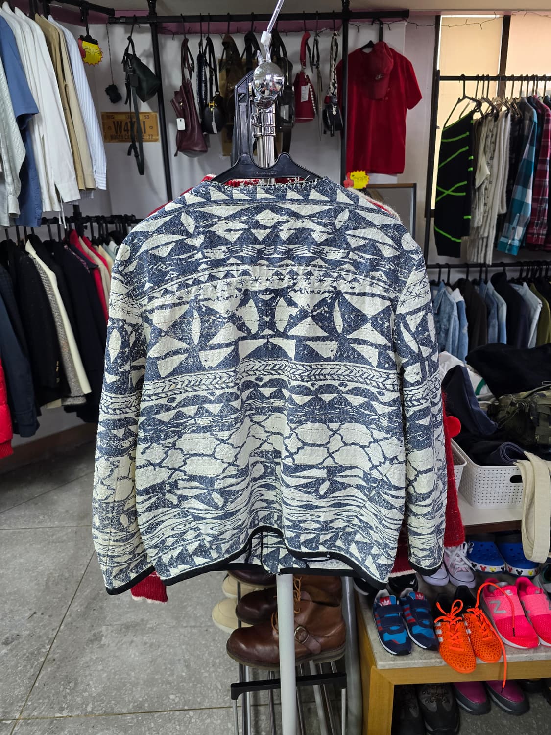 TIME 타임 패턴 짚업 자켓 (1282) 상품이미지2