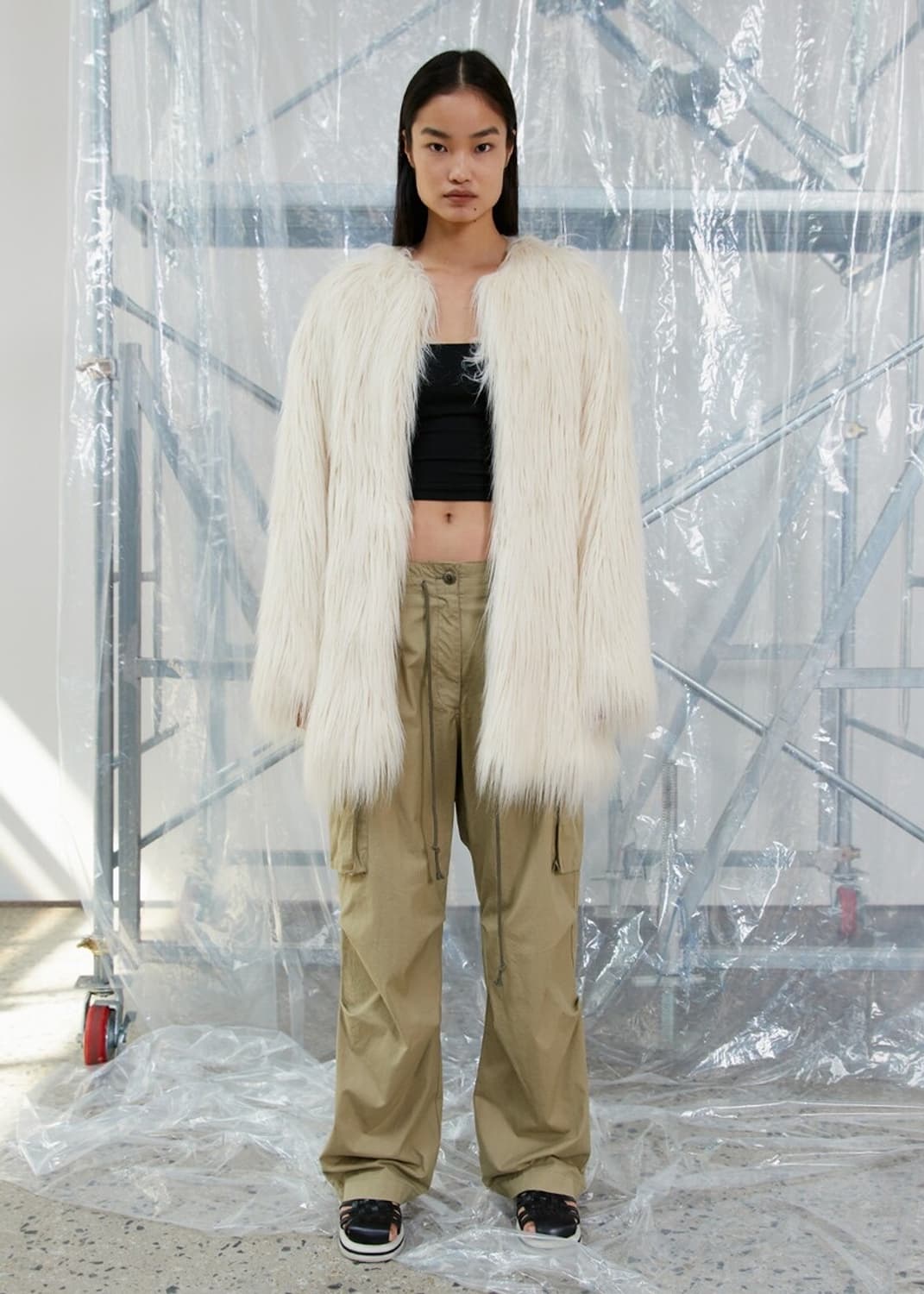 (구해요) seo 에스이오 퍼 코트 상품이미지1