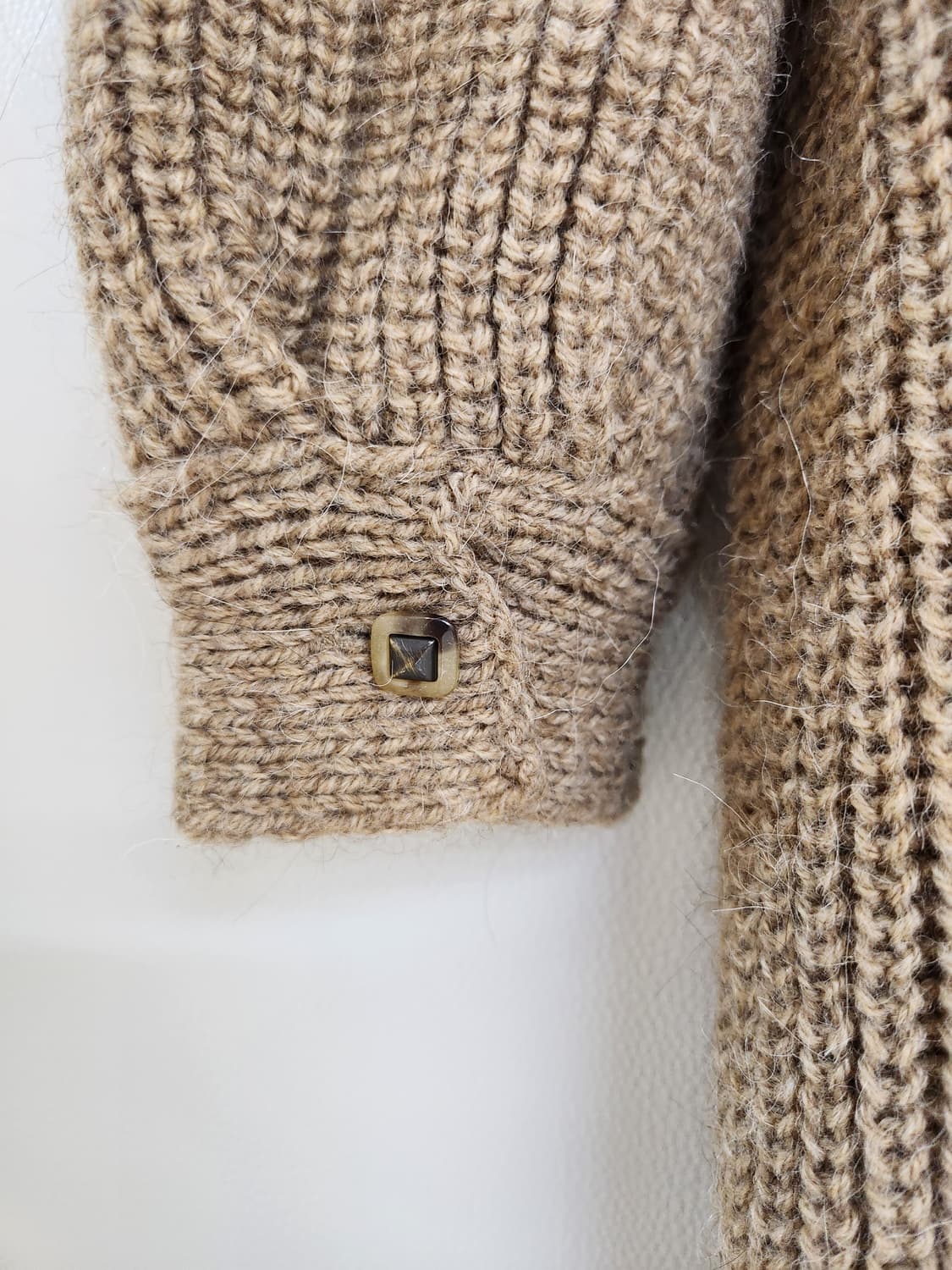 타임 알파카울 블렌드 오픈 가디건 프리사이즈 상품이미지4