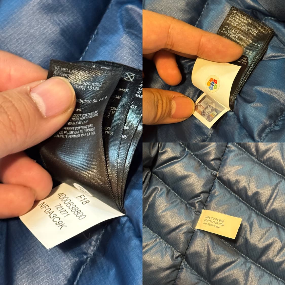 노스페이스 플라워 경량패딩 베스트 (S) 구스다운 상품이미지10