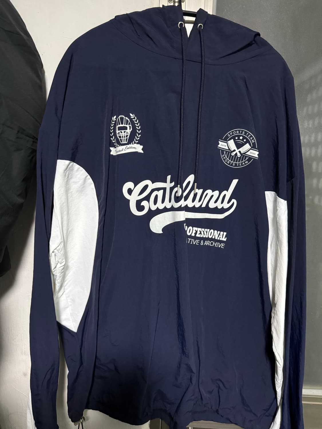 네이비 나일론 후드티 3xl 상품이미지1