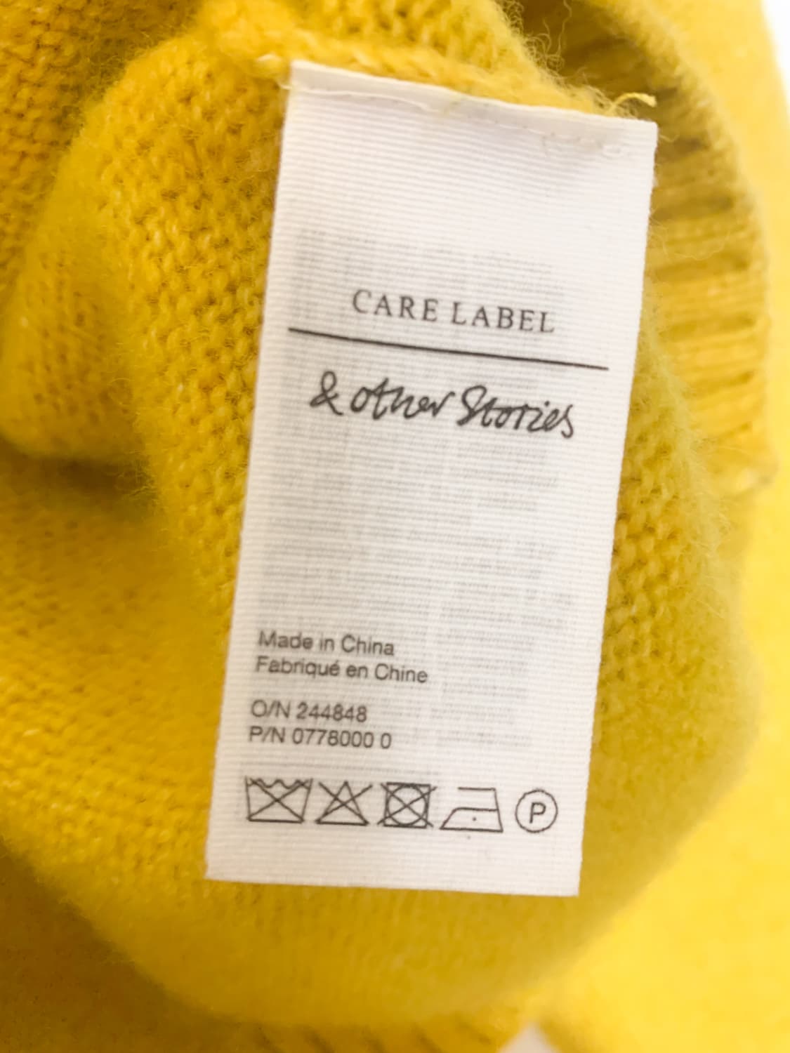 앤아더스토리즈 울 반목 카라 니트 스웨터 머스터드 옐로우 상품이미지8