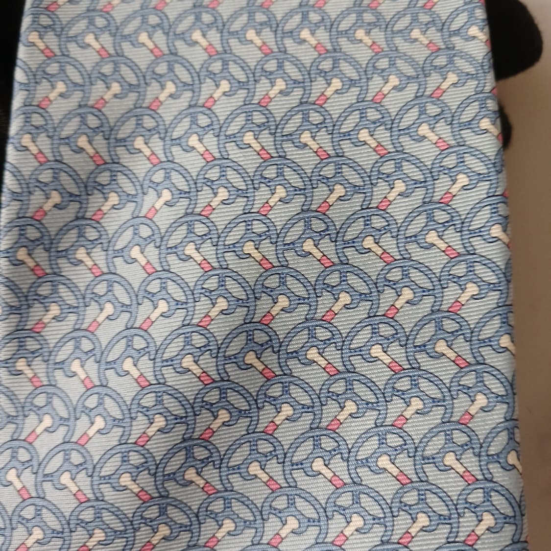 던힐 실크 스카이블루 스티어링 넥타이 9.3cm A+등급 A18914
 상품이미지6