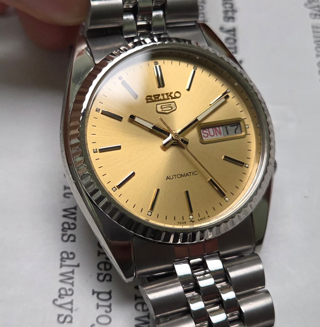 빈티지 세이코 7009 데이데이트 샴골판 플루티드 베젤 쥬빌리줄 ver. 상품이미지10