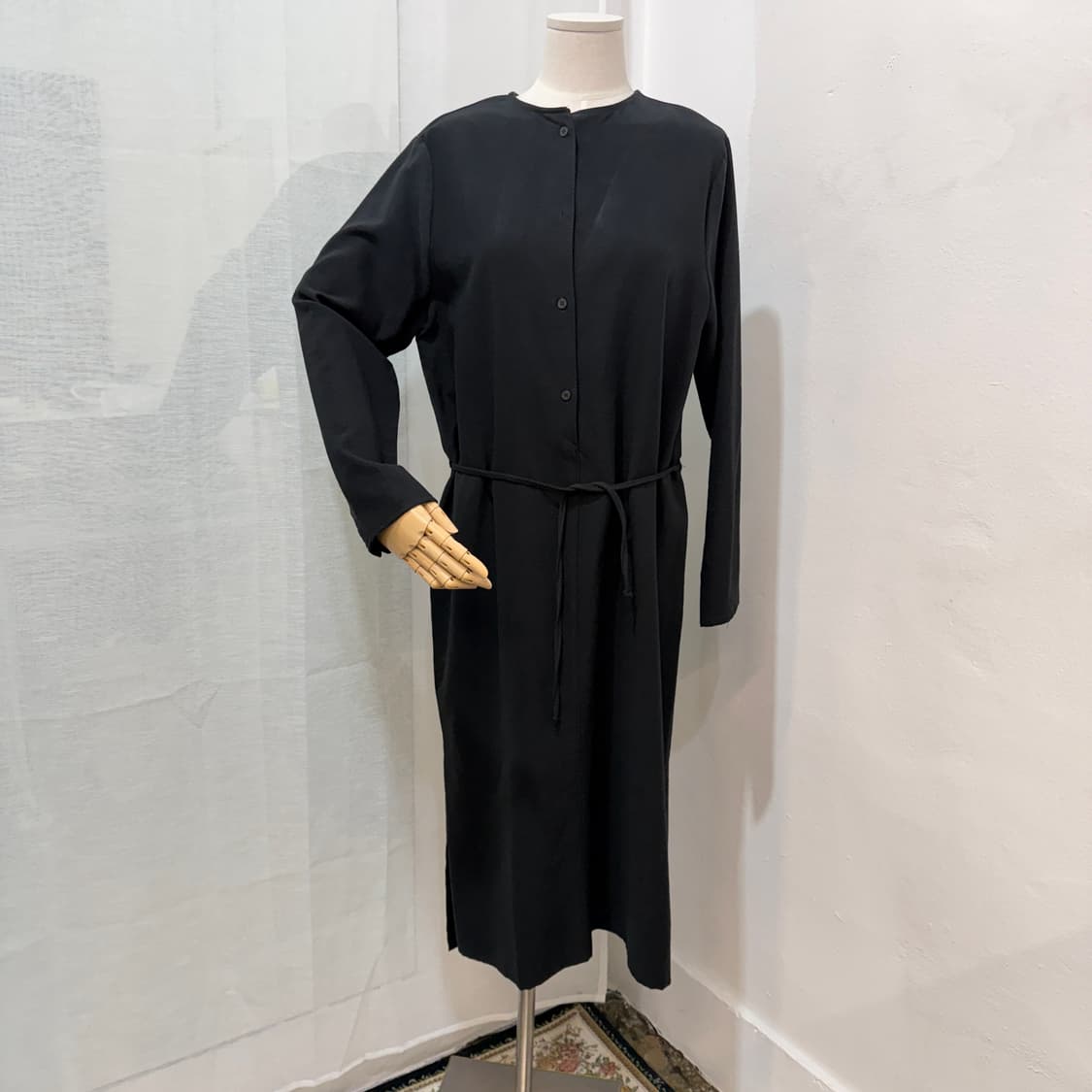 에이미그레이스 셔츠롱원피스 블랙원피스 2966 상품이미지1