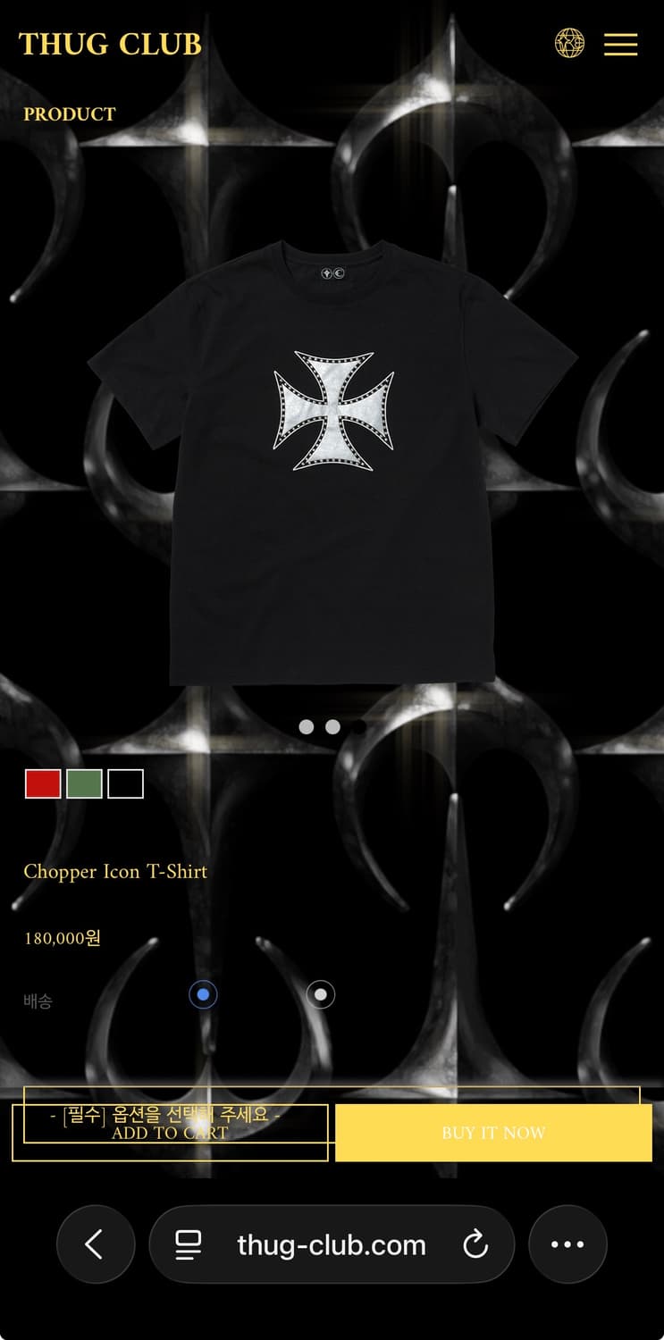 Thug Club 떠그클럽 Chopper Icon T-Shirt 상품이미지10