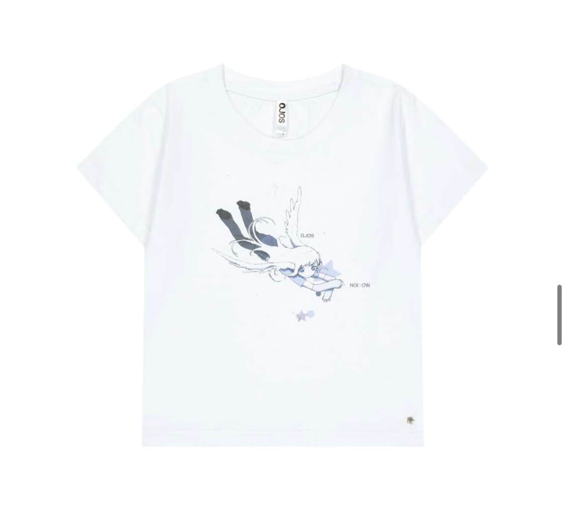 오호스 x NOITOW SHU Graphic Crop T-shirt  상품이미지1