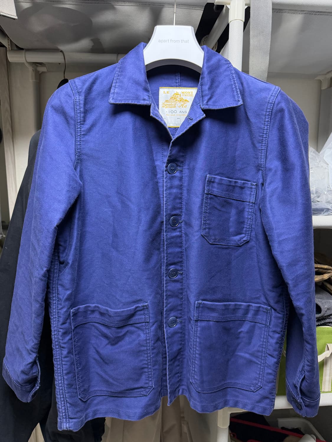 빈티지 르몽생미셸 100주년 기념 워크 자켓 블루 상품이미지1