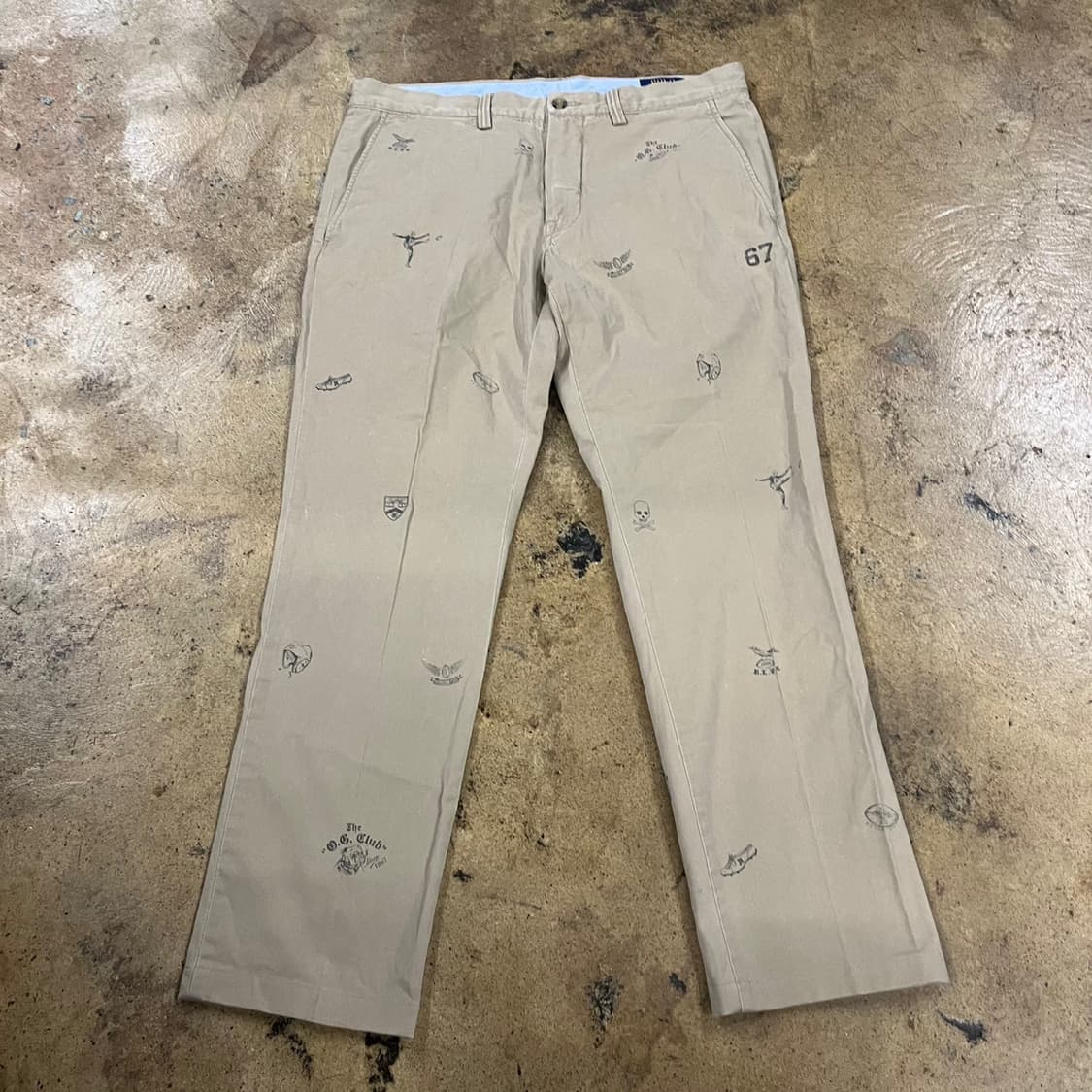 [정품] 폴로 랄프로렌 프린팅 치노 면바지 베이지 b14 상품이미지3