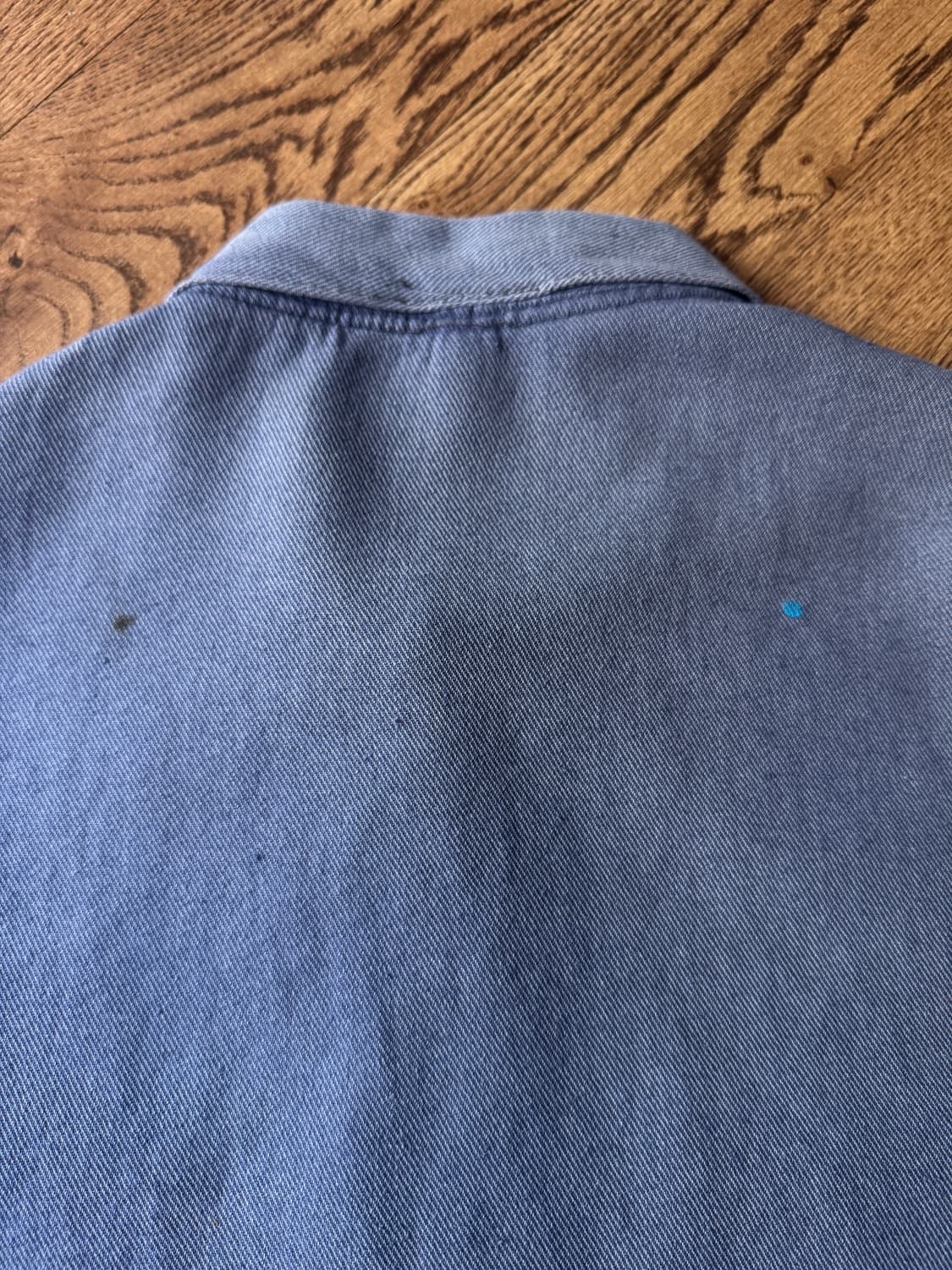 [M]90's 빈티지 페이딩 트윌코튼 프렌치 워크 자켓 상품이미지6