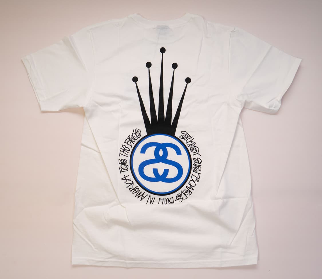 [새제품] 스투시 크라운 링크 티셔츠 화이트 S사이즈 상품이미지3