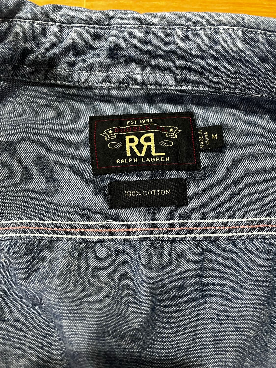 [M] rrl 인디고 샴브레이 상품이미지2