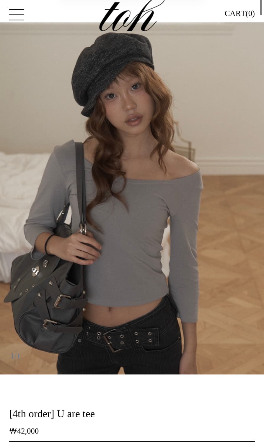 toh U are Tee 티오에이치 유아티 (black) 상품이미지1
