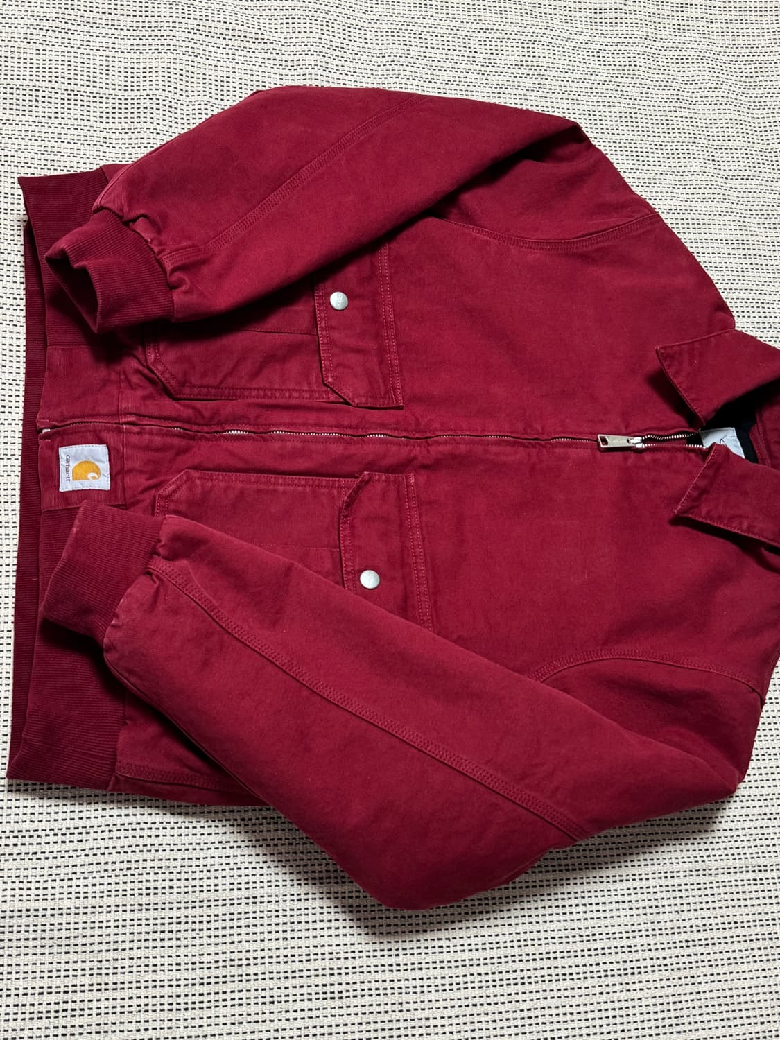 [25F/W] 신상 칼하트 스탠톤 자켓 스칼렛 워시드 (네고 가능) 상품이미지2