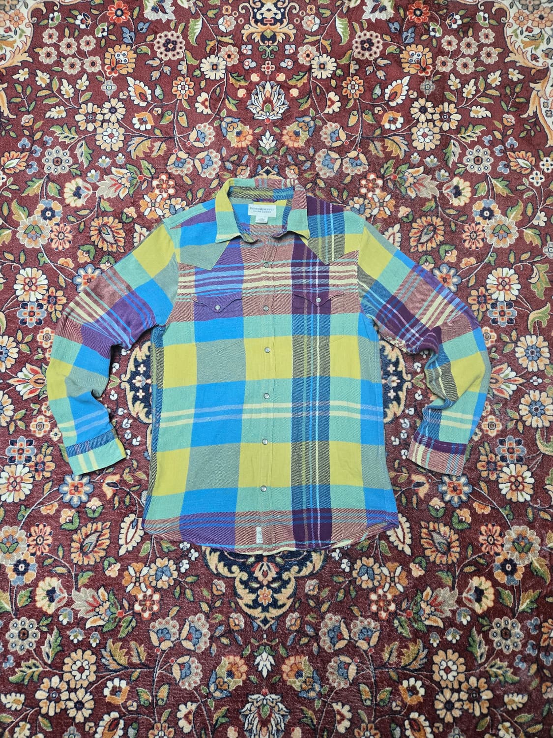 데님앤서플라이 랄프로렌 멀티컬러 웨스턴 체크 셔츠 L 상품이미지1