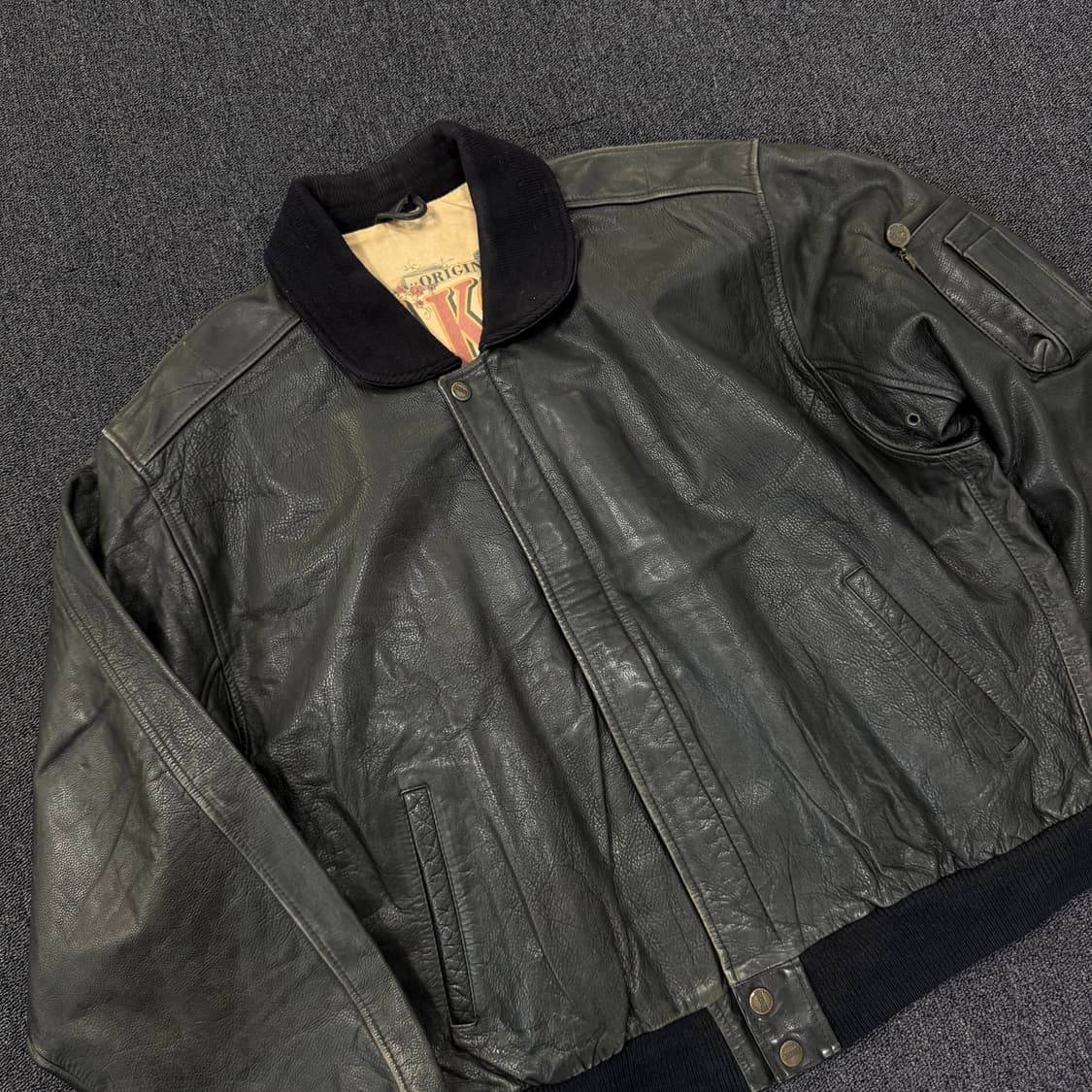 90s DAKOTA American Spirit 레더 자켓 상품이미지7