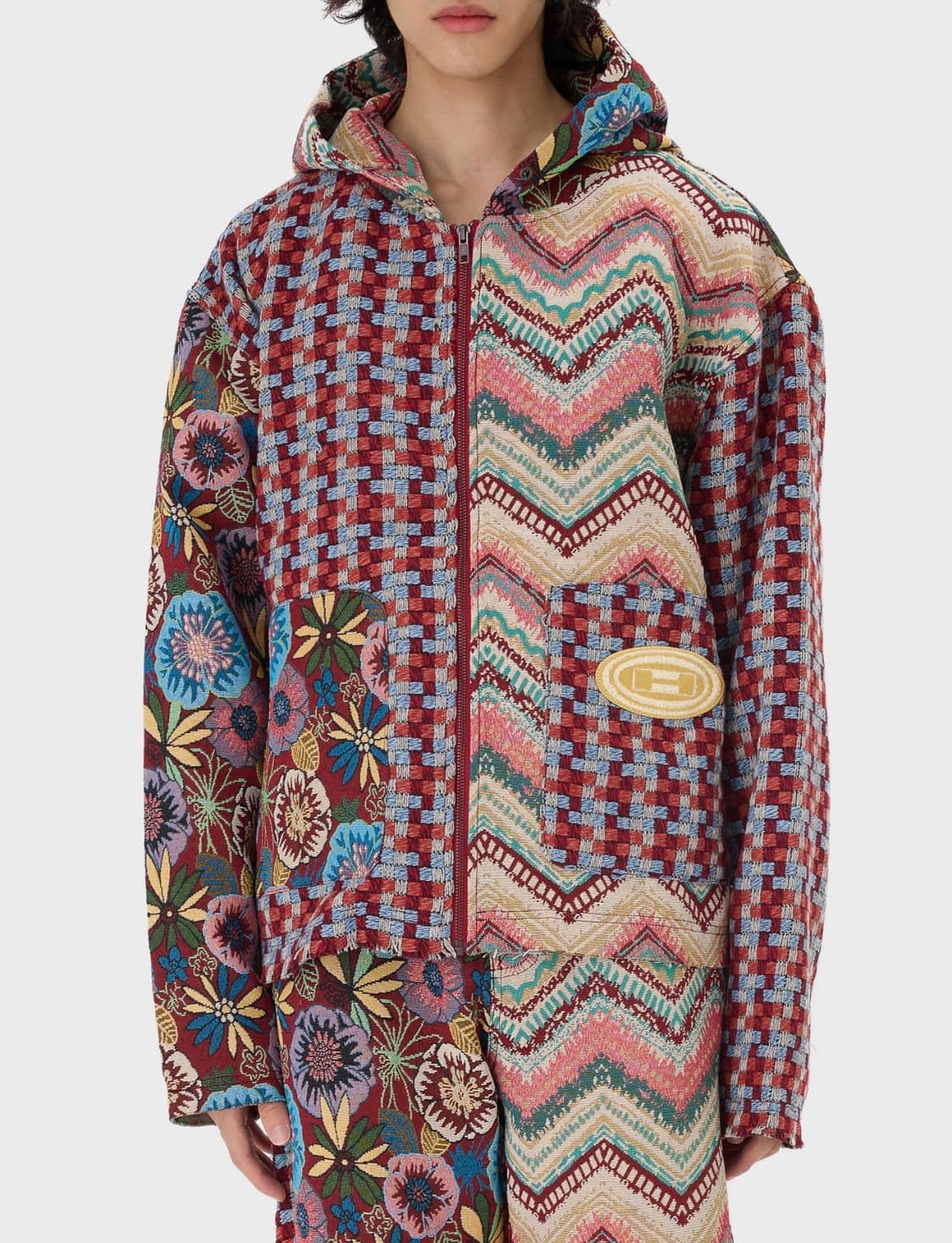 아너 더 기프트 - 태피스트리 사운즈 집업 후디 레드 상품이미지2