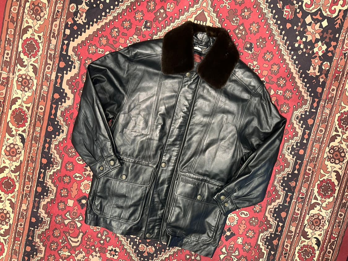 ( XL ) 가죽자켓 레더자켓 가죽코트 가죽카코트 가죽롱코트  상품이미지1