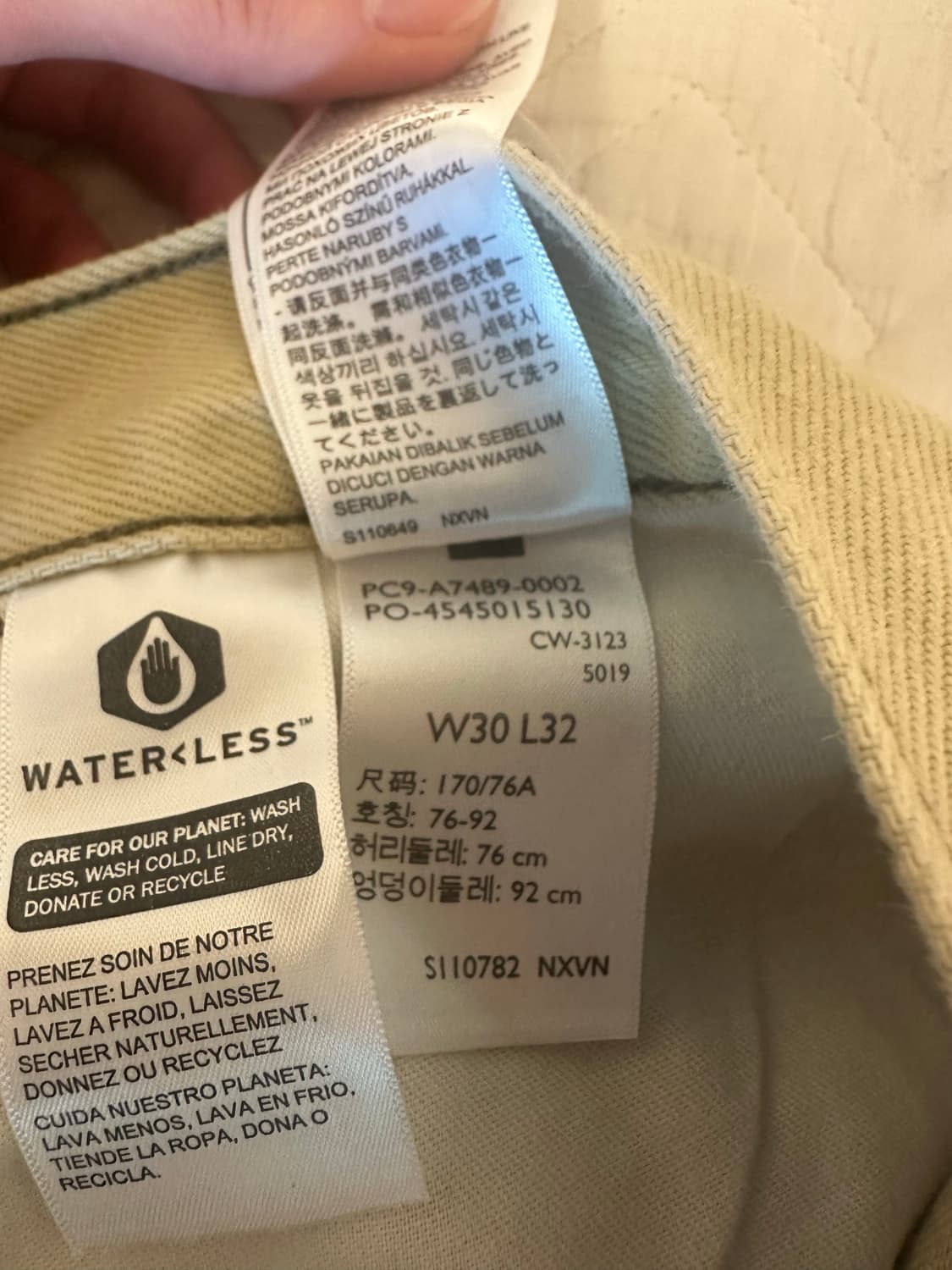 리바이스 실버탭 카펜더 배기팬츠 베이지 30 상품이미지5