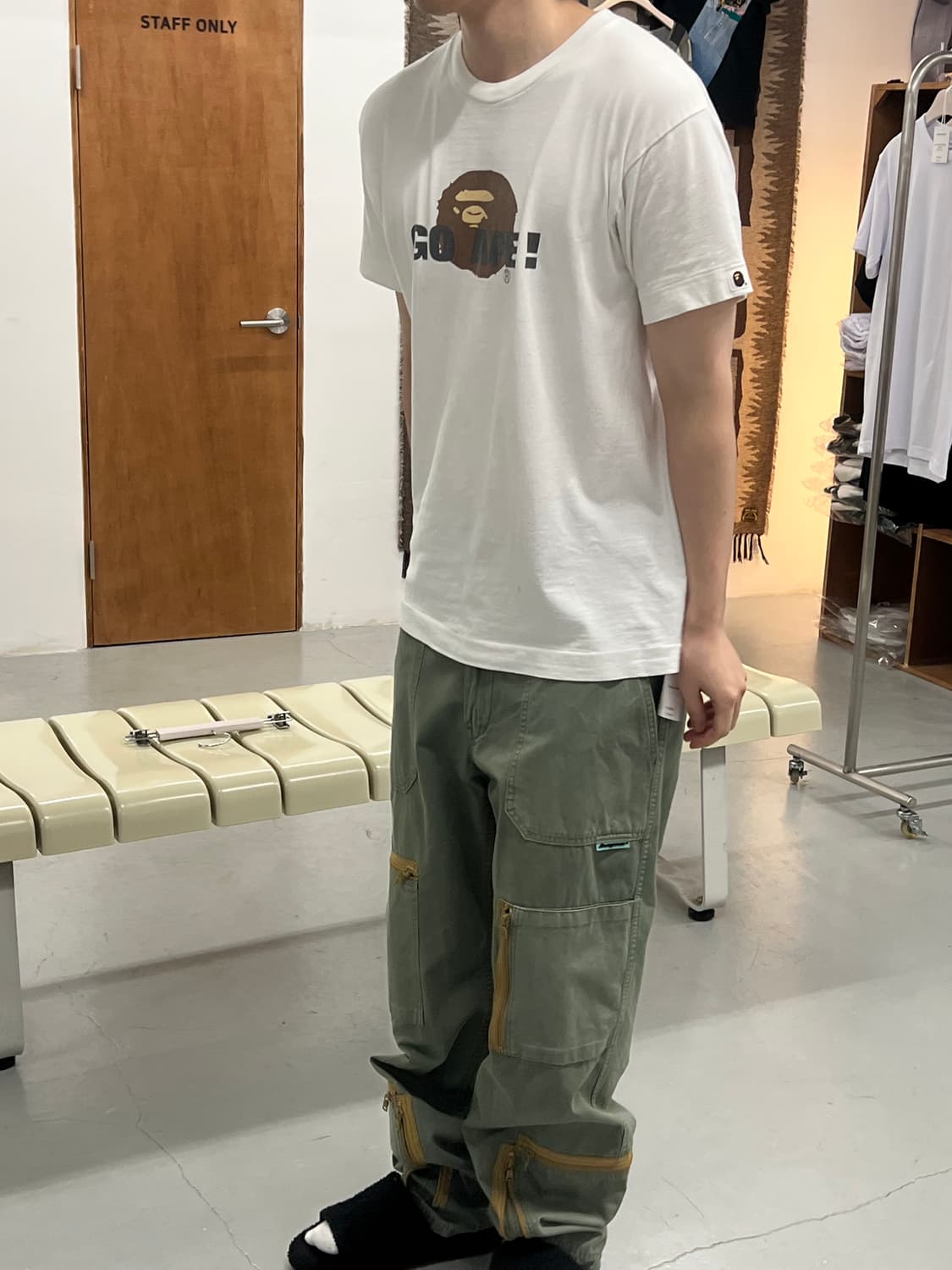 베이프 Bape 카고팬츠 카키 상품이미지1