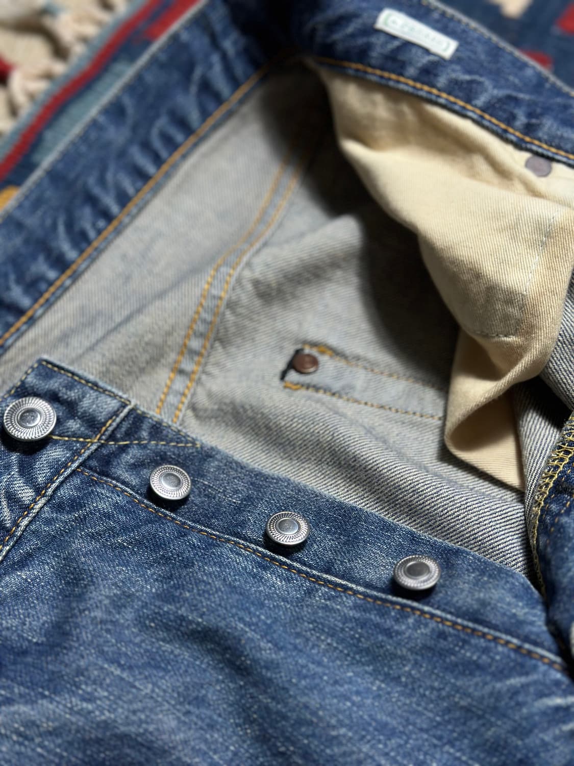 A.Presse 워시드 와이드 데님 팬츠 30 상품이미지4