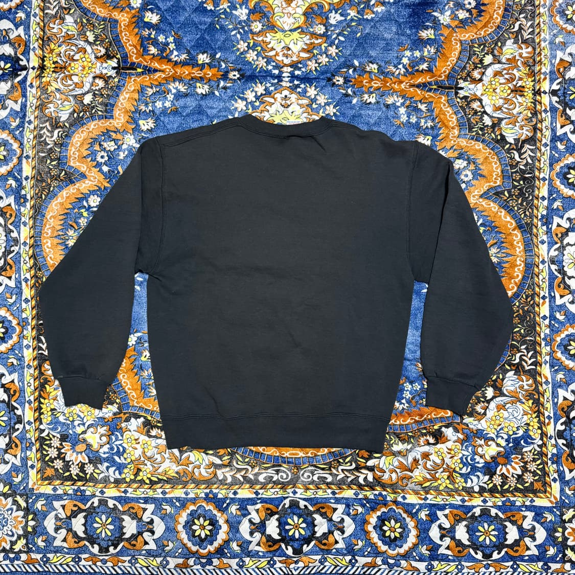 빈티지 90s USA 러셀 블랭크 블랙 스웻셔츠 상품이미지2