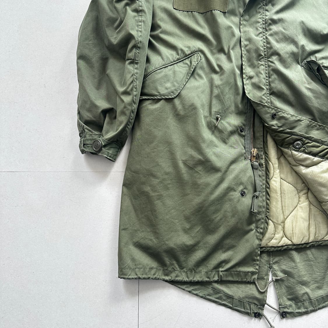 80s 미군 오리지널 M65 피쉬테일 파카 내피포함 XS 상품이미지3