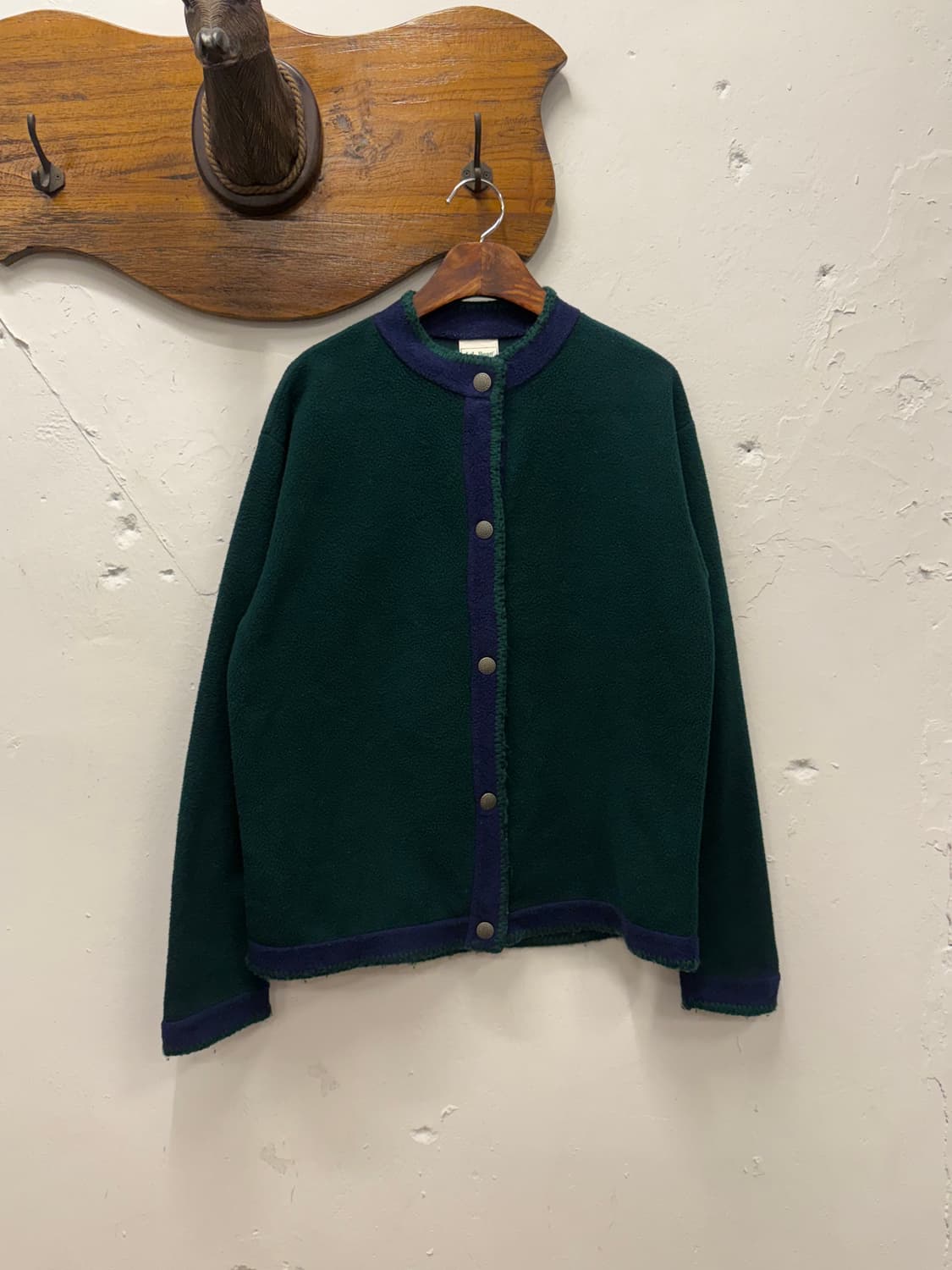 77) USA L.L.Bean Fleece Snap Cardigan 상품이미지2