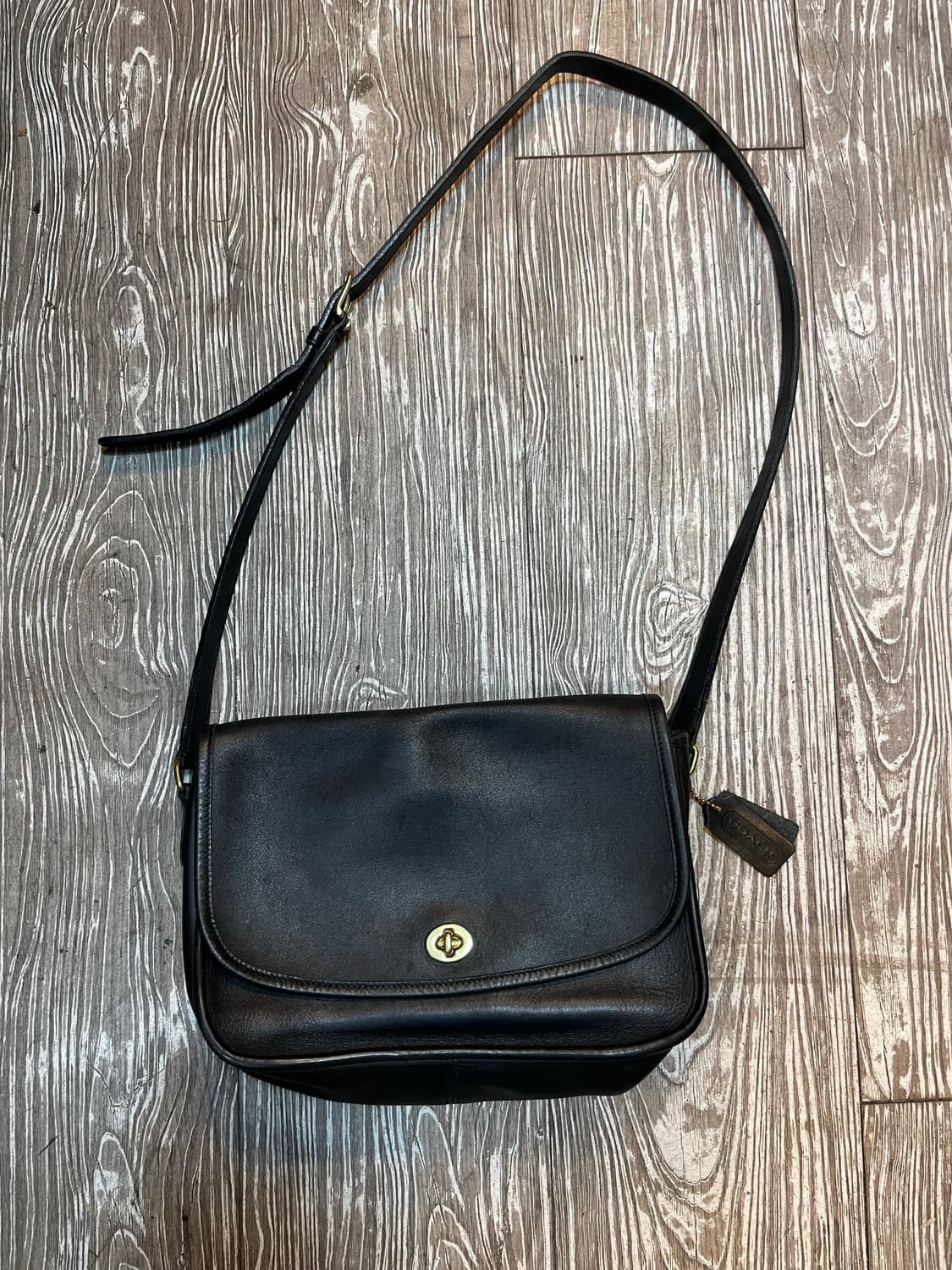 코치 9790 시티백 블랙 레더 숄더백 크로스백 상품이미지2