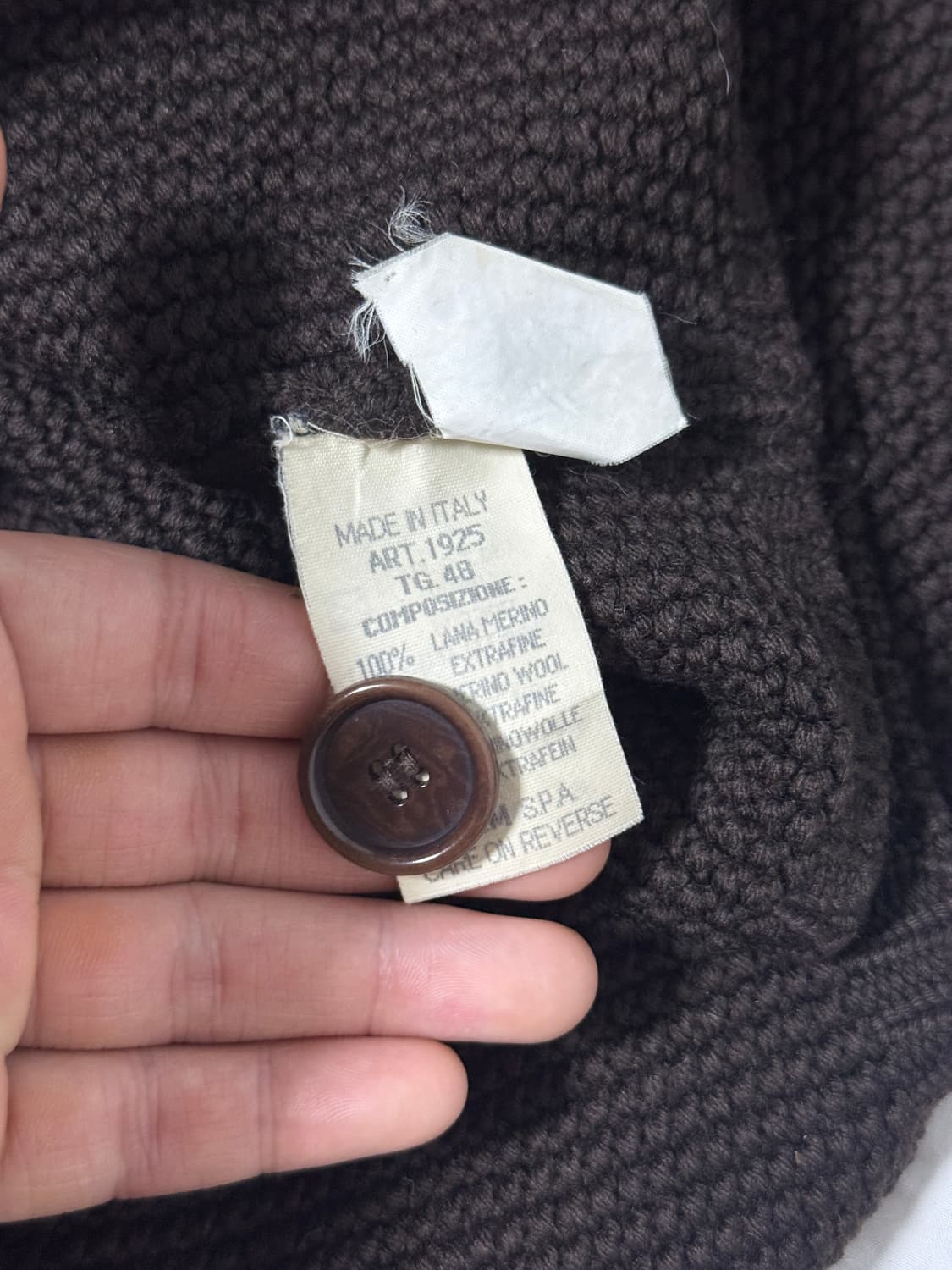 90s 조르지오 아르마니 메리노 울 니트 가디건 상품이미지7