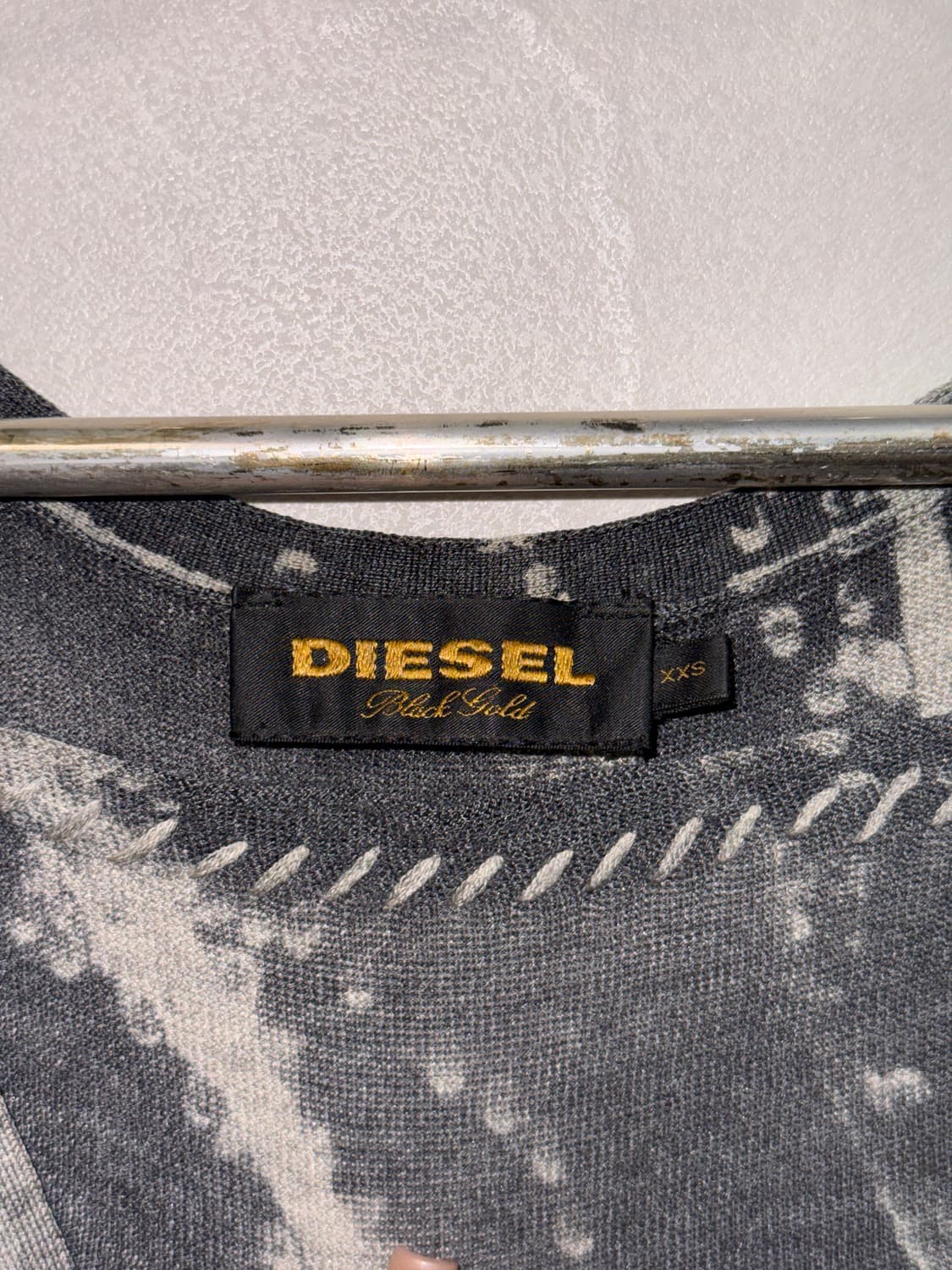 DIESEL BLACK GOLD charcoal floral 가디건 상품이미지5