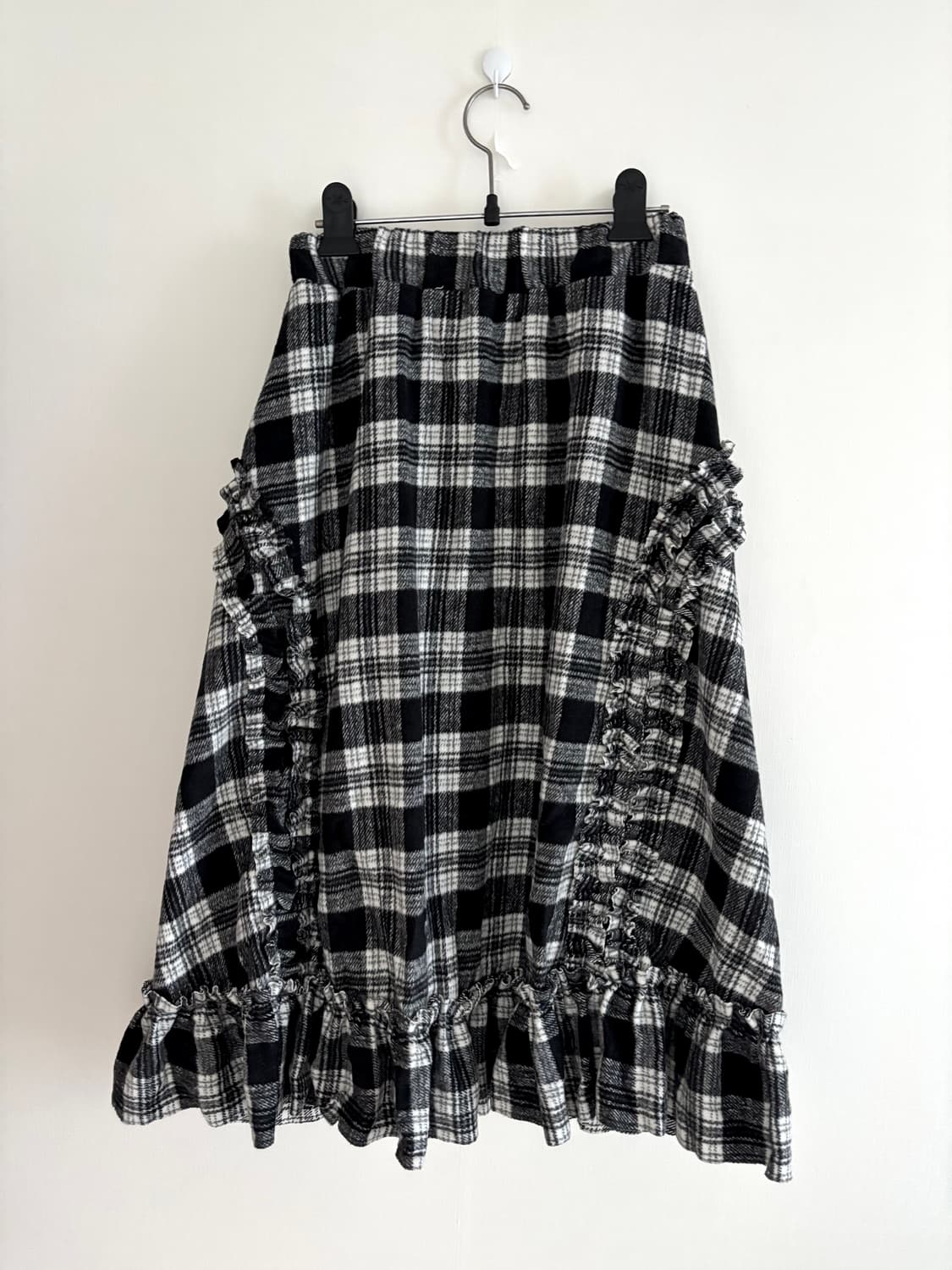 생긴스튜디오 러플 울 스커트 상품이미지2