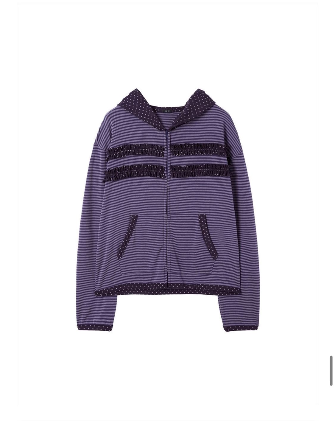 바니쉬먼트 러플 포인트 집업 퍼플 상품이미지1